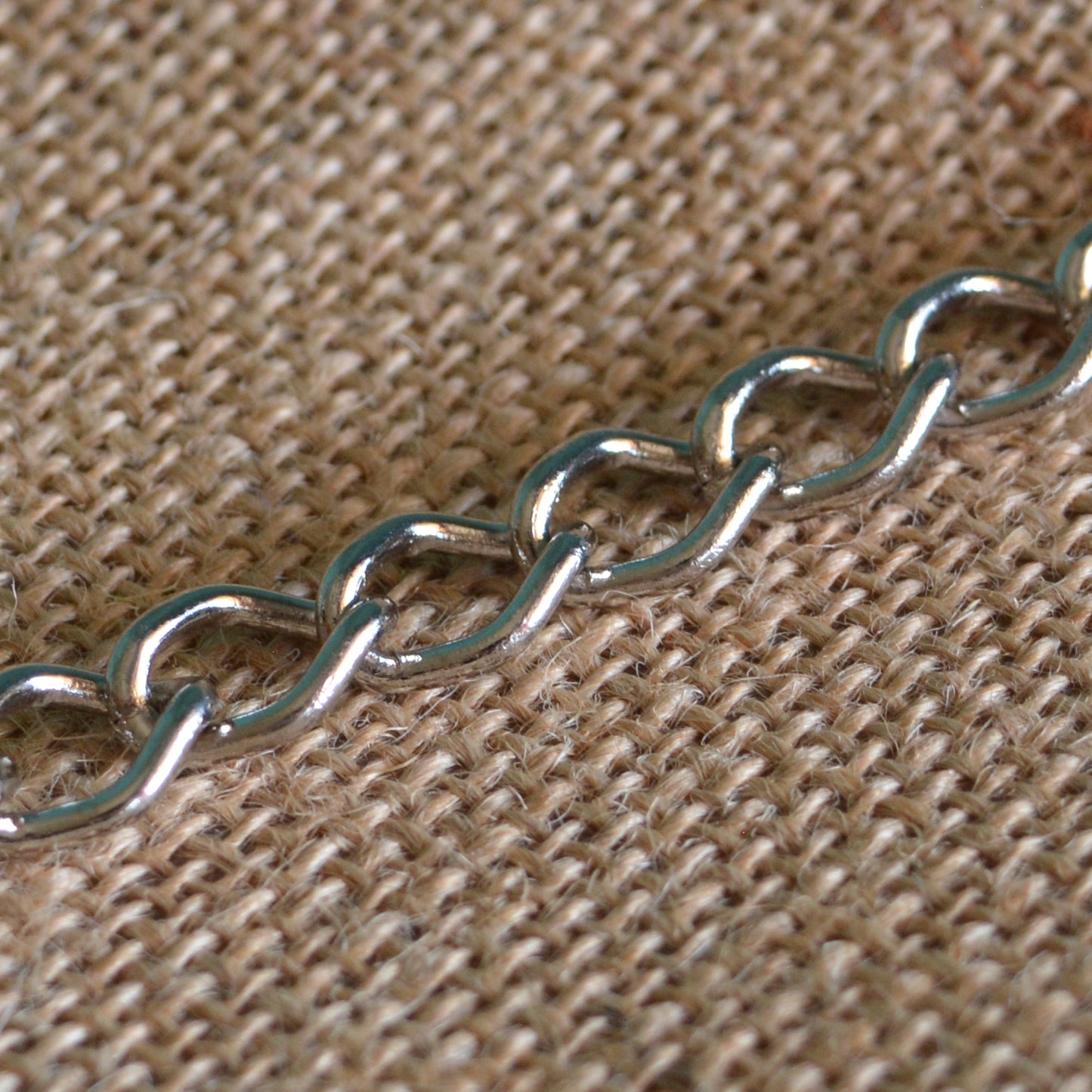 CATENA DIAMANTATA SOTTILE argentata