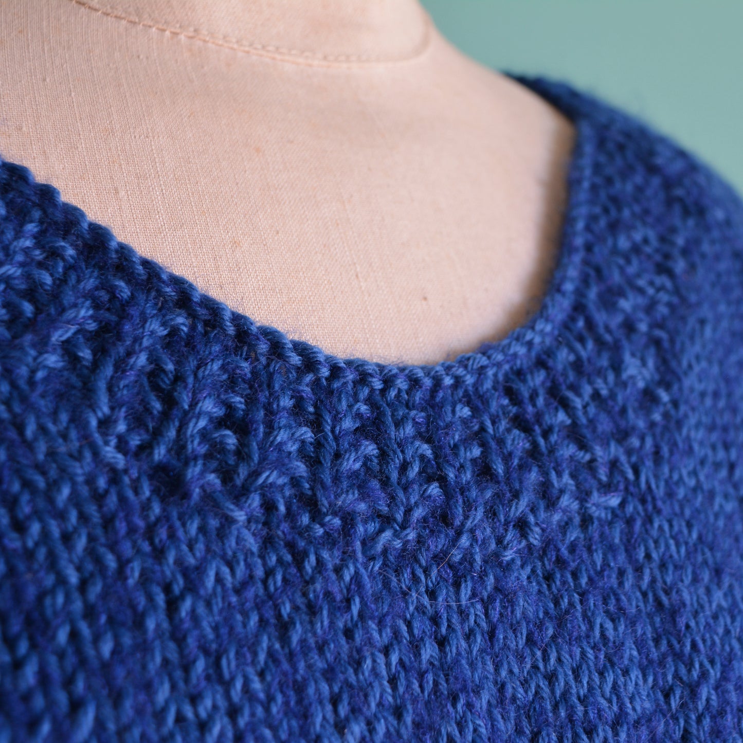 MAGLIONE Trecce blu