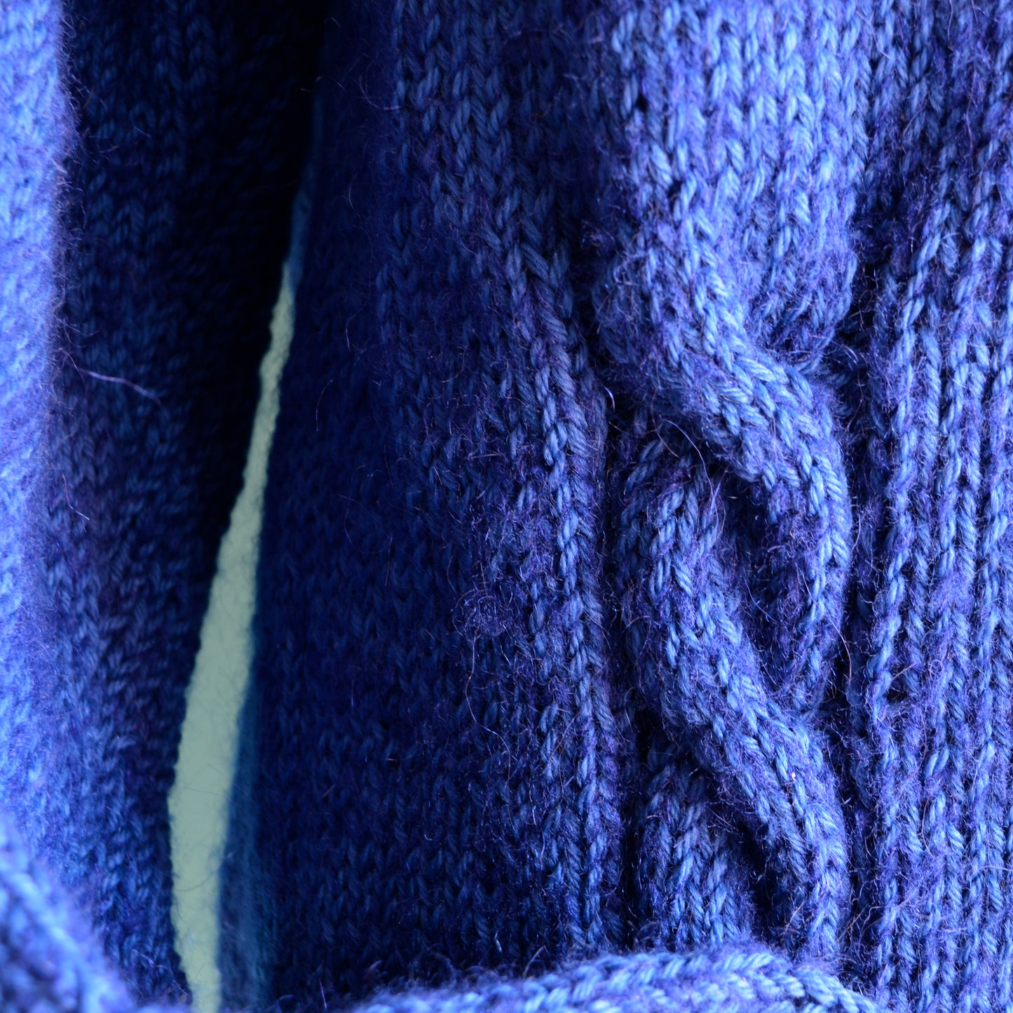 MAGLIONE Trecce blu