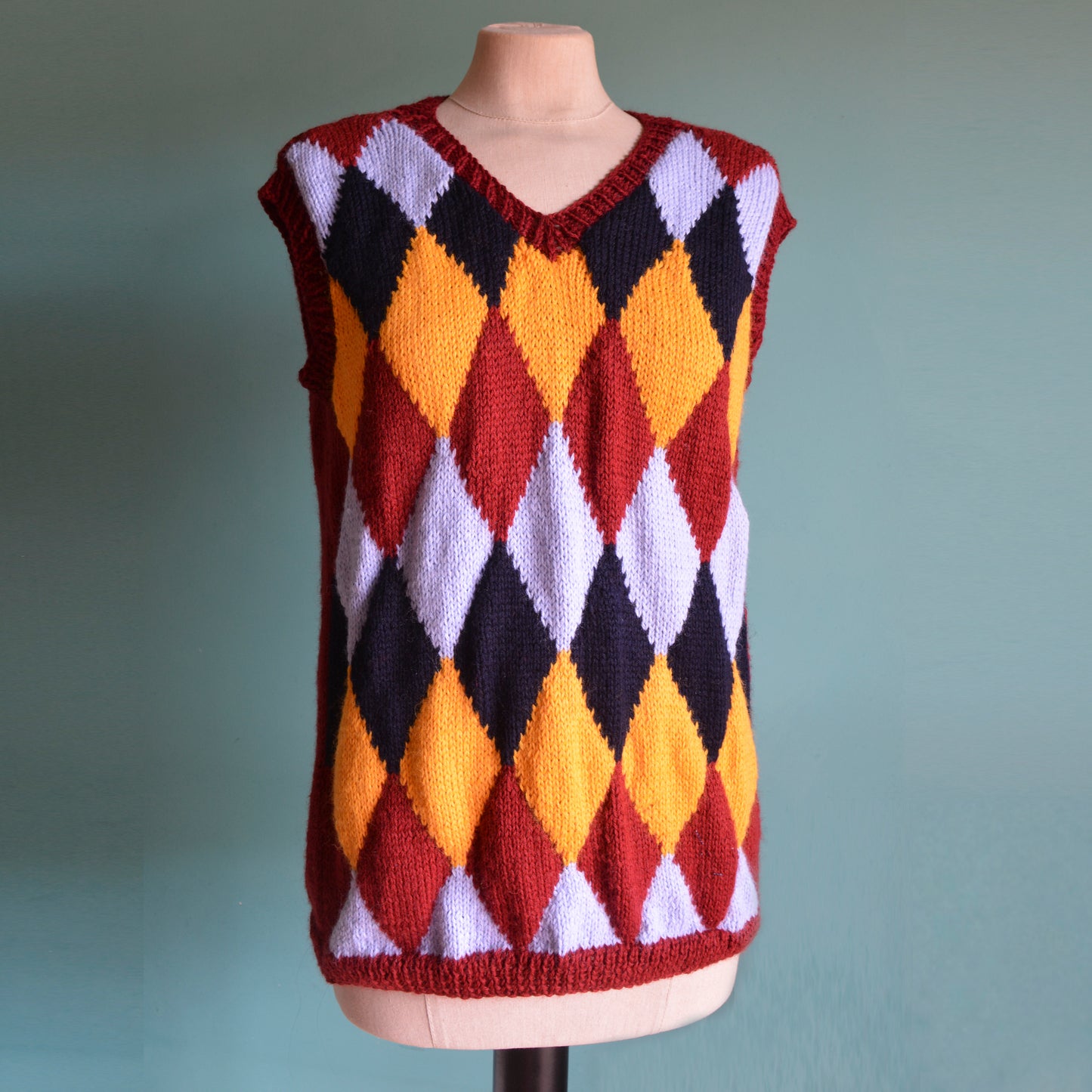 GILET Rombi colorati