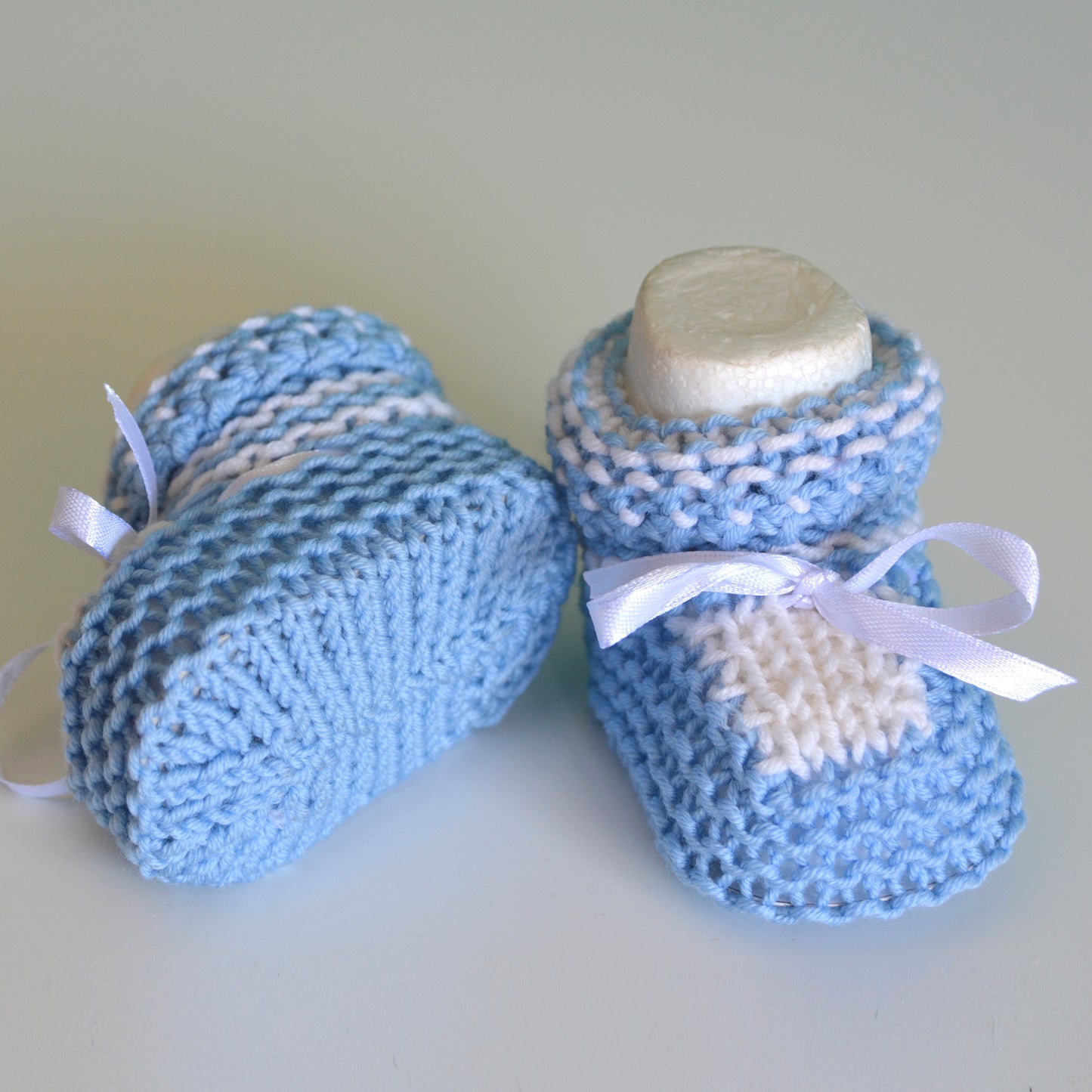 SCARPINE bimbo merino celeste
