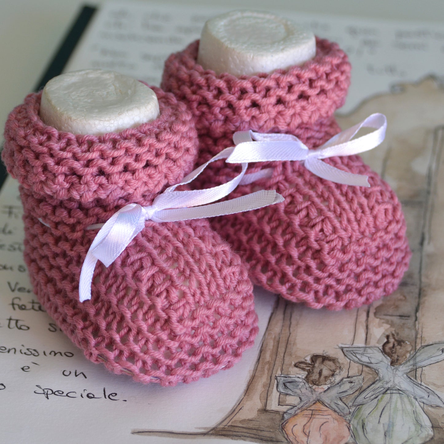 SCARPINE bimba merino lampone
